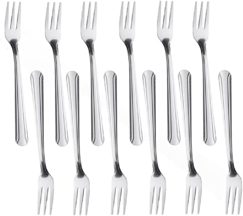 Domilion Stainless Steel Set of 12- Stainless Steel Flatware Silverware Cutlery Kitchen Tableware Set for Home Restaurant for Stirring Coffee Dessert Ice Cream Cappuccino