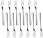 Domilion Stainless Steel Set of 12- Stainless Steel Flatware Silverware Cutlery Kitchen Tableware Set for Home Restaurant for Stirring Coffee Dessert Ice Cream Cappuccino