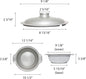 Aluminum Sam Bai Wok with Lid- Stir Wok Pan with Lid Fry Pans Cookware Chinese Wok Perfect for Home and Restaurants
