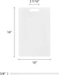 Utility Cutting Board White Plastic with Handle- Non-Skid Plastic Chopping Board Cutting Board for Kitchen Meat Vegetables Fruits Home Restaurants Dishwasher Safe