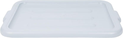 Plastic Bus Box/Tub Lid fits 20-1/2" x 15-1/2" x 5" and 20-1/2" x 15-1/2" x 7" Bus Tub - Heavy Duty Plastic Restaurant Tub Lid for Kitchen Organization Storage