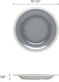 Graham Round Dinner Plates Wide Rim Melamine Set of 12- Dishwasher Safe Break-Resistant Reusable Plates Kitchen Plates Dinnerware Dishes for Home Kitchen Restaurants