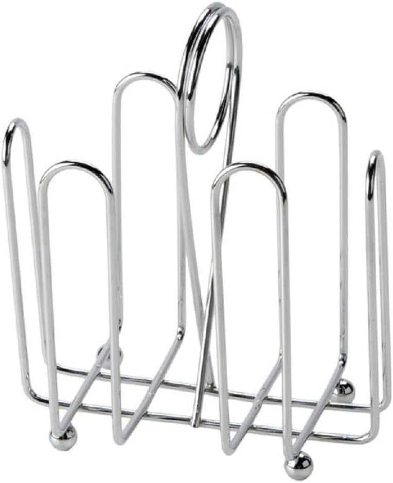Sugar Packet Holder Chrome Plated Set of 2- Metal Sweetener Container Coffee Accessories Sugar Caddy Holder for Restaurant Home Sugar Tea Bag Basket