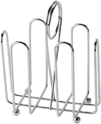 Sugar Packet Holder Chrome Plated Set of 2- Metal Sweetener Container Coffee Accessories Sugar Caddy Holder for Restaurant Home Sugar Tea Bag Basket