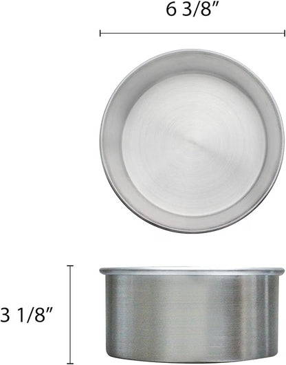 Aluminum Round Layer Cake Baking Pan Set of 3 - Bakeware for Cake Pizza Layer Cake Pans Easy Releasing Cake Baking Pans Circle Cake Pans Cake Tin Cheesecake Mold