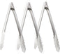 Stainless Steel Coiled Spring Utility Tong Extra Heavy Duty Set of 3- Kitchen Tongs Metal Food Tongs Premium Stainless Steel Tongs for Cooking Food Salad Grilling Barbecue BBQ Buffet