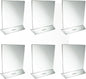 Acrylic Menu Sign Photo Table Holders Clear - Upright Table Desk Displays Double Sided Table Menu Stands Picture Frames for Wedding Table Numbers Restaurant Signs