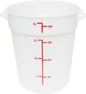 Round Food Storage Container Polypropylene - Commercial Food Storage Containers Meal Prep Containers Reusable Food Containers for Pantry Kitchen Storage Organization