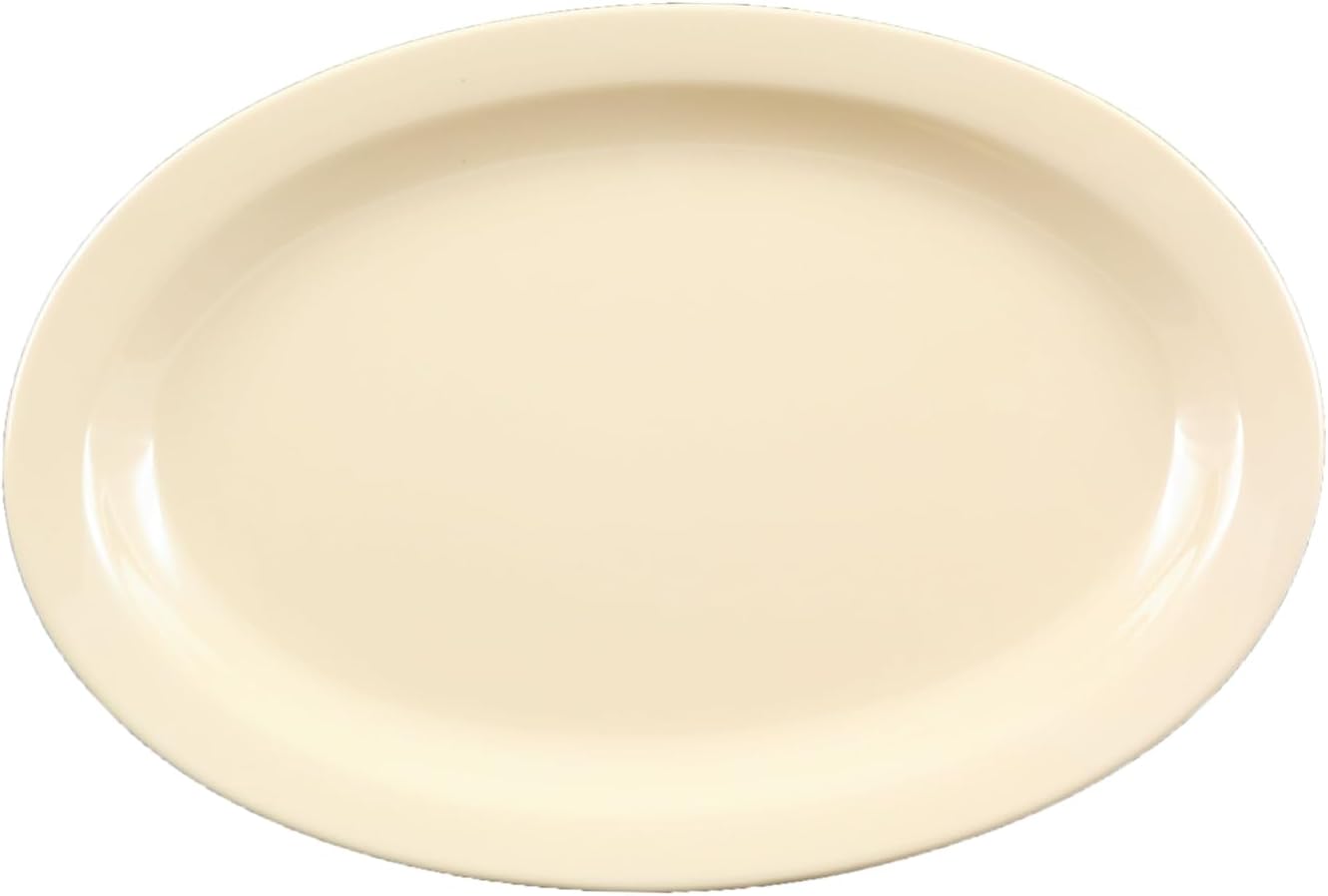 Narrow Rim Platter Melamine Set of 12 - Dishwasher Safe Break-Resistant Reusable Serving Platter Kitchen Dinnerware Appetizer Plates Serving Trays