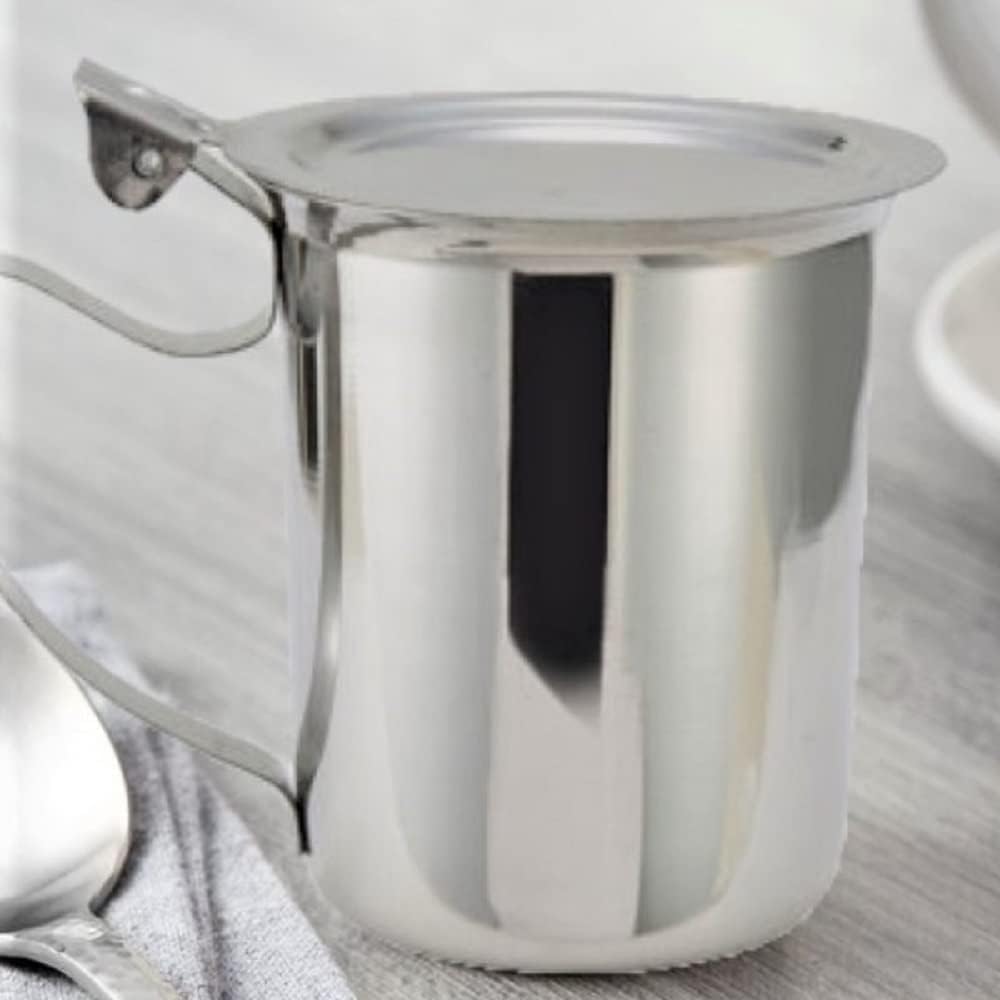 10 oz. Stainless Steel Creamer Server Set of 2- for Milk Coffee Cream Salad Dressing Maple Syrup Sugar Espresso Machine for Restaurant Cafes Home Used