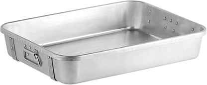Rectangular Roaster Pan Aluminum - Roasting Pan Turkey Roaster Pan Broiler Pan Great for Chicken Lamb and Vegetable