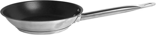 Stainless Steel Frying Pan with Encapsulated Base and Welded Hollow Handle - Skillet Fry Pan Cookware Egg Pans Omelet Pans Heavy-Duty Oven Safe Induction Ready