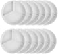 8-1/4” Deep Divided Server Melamine Set of 12- Dishwasher Safe Break-Resistant Serving Platter Serving Plates Portion Plates for Dinner Home Kitchen Restaurants