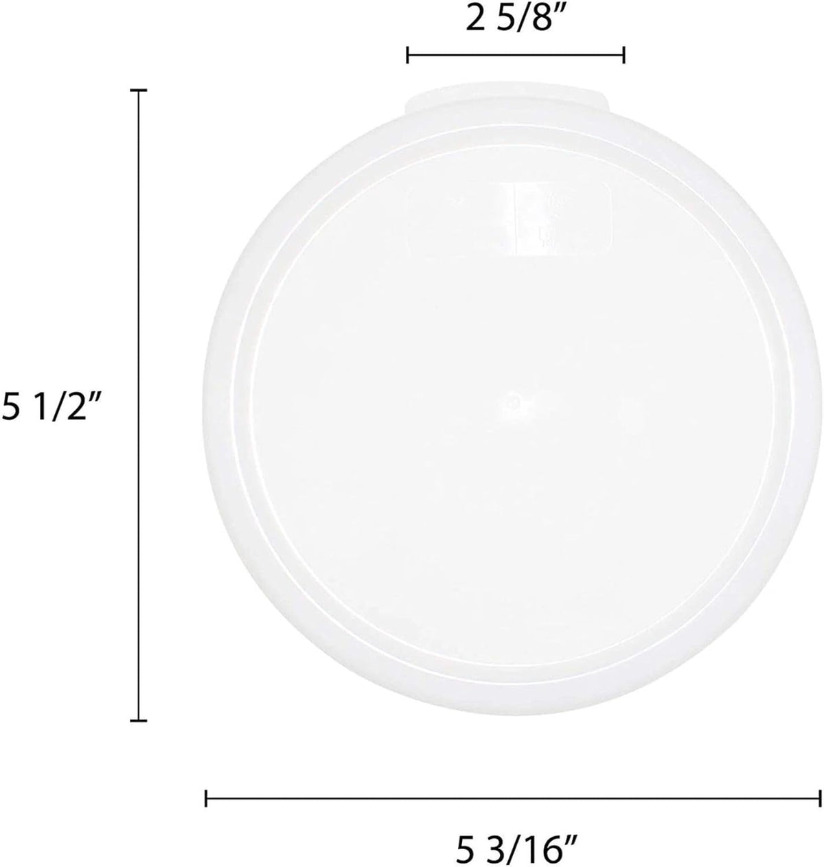 Round Food Storage Container Polypropylene - Commercial Food Storage Containers Meal Prep Containers Reusable Food Containers for Pantry Kitchen Storage Organization