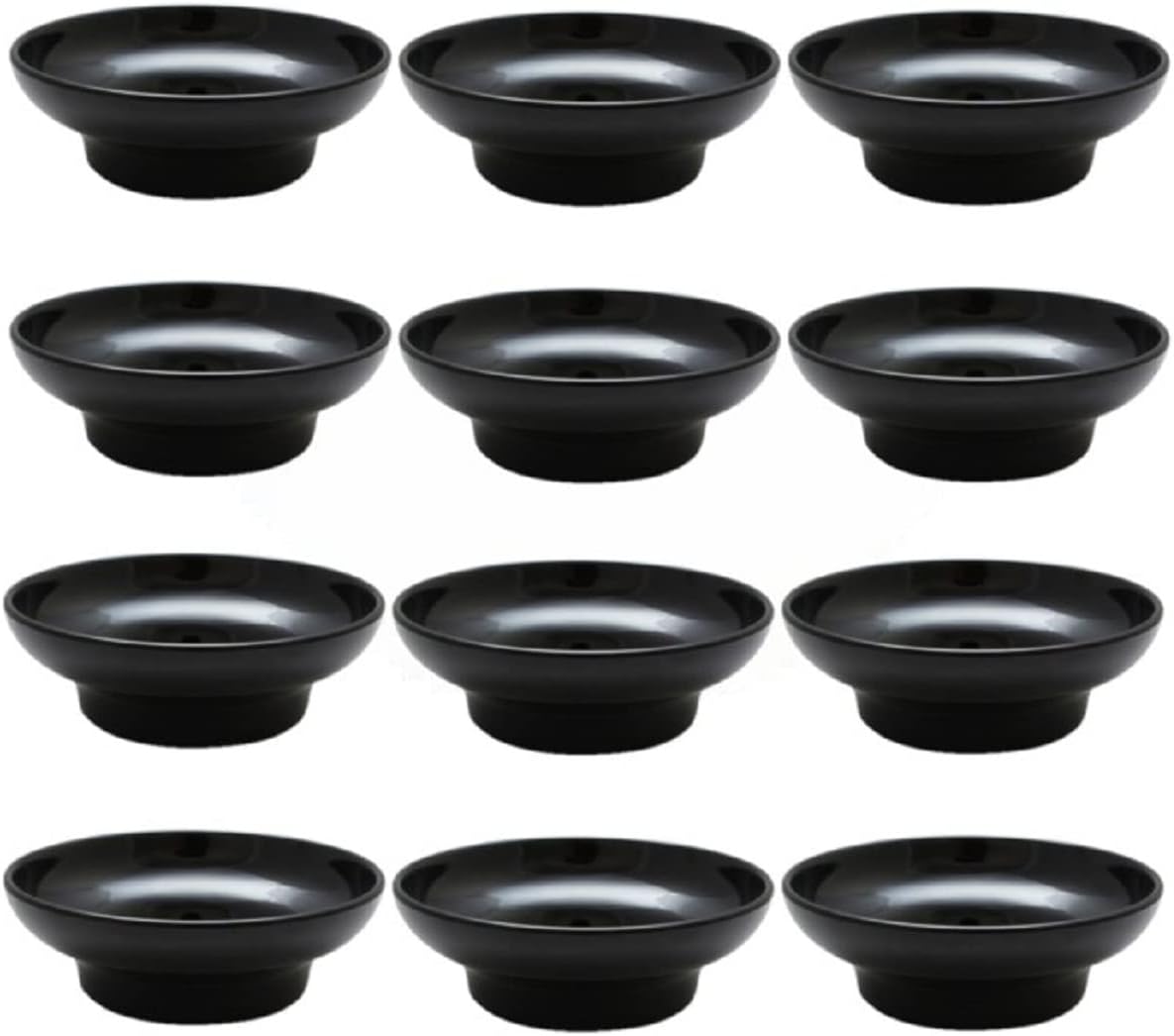 Set of 12 Salsa Dish Melamine - Perfect for Salsa Guacamole Cheese Condiments Dipping Sauces Mexican Fiesta Serving Side Dish For Chip Dip Guac Pinch Condiments