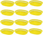 Fast Food Basket Plastic Set of 12- Fry Fast Food Reusable Foodservice Restaurant Diner Tray Plates Restaurant Deli Serving Chicken Burgers Sandwiches & Fries