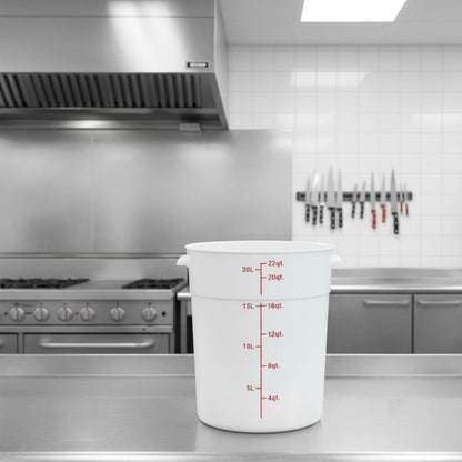 Round Food Storage Container Polypropylene - Commercial Food Storage Containers Meal Prep Containers Reusable Food Containers for Pantry Kitchen Storage Organization