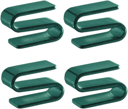 1-3/8" x 5/8" x 1" S-Hook Iron Set of 4- S Clips Wire Shelf System Wire Rack Hook for Shelving Unit Steel Wire Rack Storage Shelving Organizer Home Kitchen Restaurants
