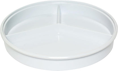 8-1/4” Deep Divided Server Melamine Set of 12- Dishwasher Safe Break-Resistant Serving Platter Serving Plates Portion Plates for Dinner Home Kitchen Restaurants