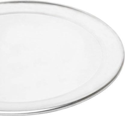 Pizza Tray Pan Wide Rim Aluminum Set of 3- Bakeware Round Pizza Pan Pizza Tray Baking Tray Round Baking Tray for Home Kitchen Pizzeria & Restaurants