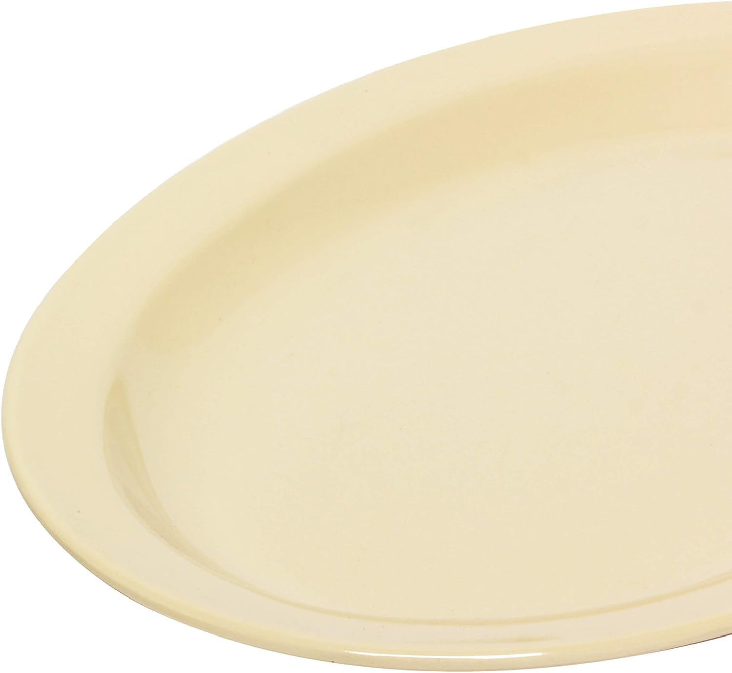 Narrow Rim Platter Melamine Set of 12 - Dishwasher Safe Break-Resistant Reusable Serving Platter Kitchen Dinnerware Appetizer Plates Serving Trays