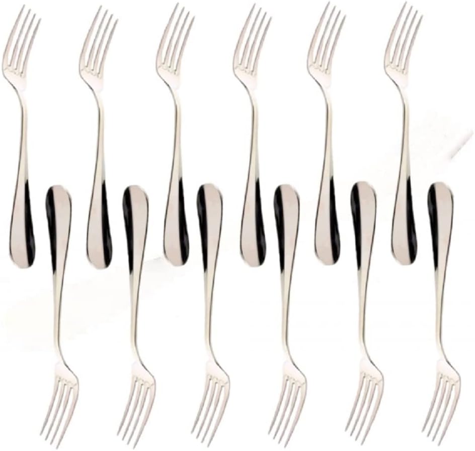 Set of 12 Stainless Steel - Steel Flatware Silverware Cutlery Kitchen Tableware for Home Restaurant for Stirring Coffee Dessert Cake Ice Cream Cappuccino