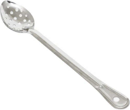 Basting Spoon Stainless Steel with Hanging Slot- Basting Spoon Utensil Spoon for Mixing Stirring Cooking & Serving Kitchen Accessories Restaurants and Home