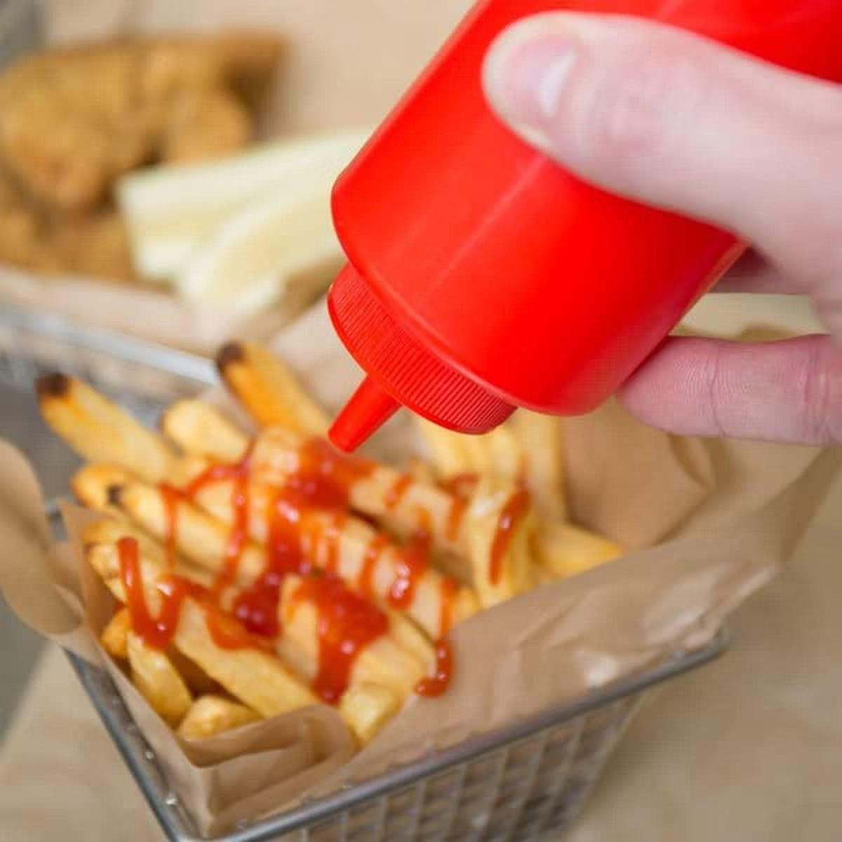 Set of 12 Squeeze Condiment Dispensing Bottles 8 oz - Plastic Squeeze Bottle For Sauces Spreads Ketchup Mustard Mayo Hot sauces and Olive oil