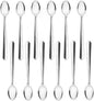 Domilion Stainless Steel Set of 12- Stainless Steel Flatware Silverware Cutlery Kitchen Tableware Set for Home Restaurant for Stirring Coffee Dessert Ice Cream Cappuccino