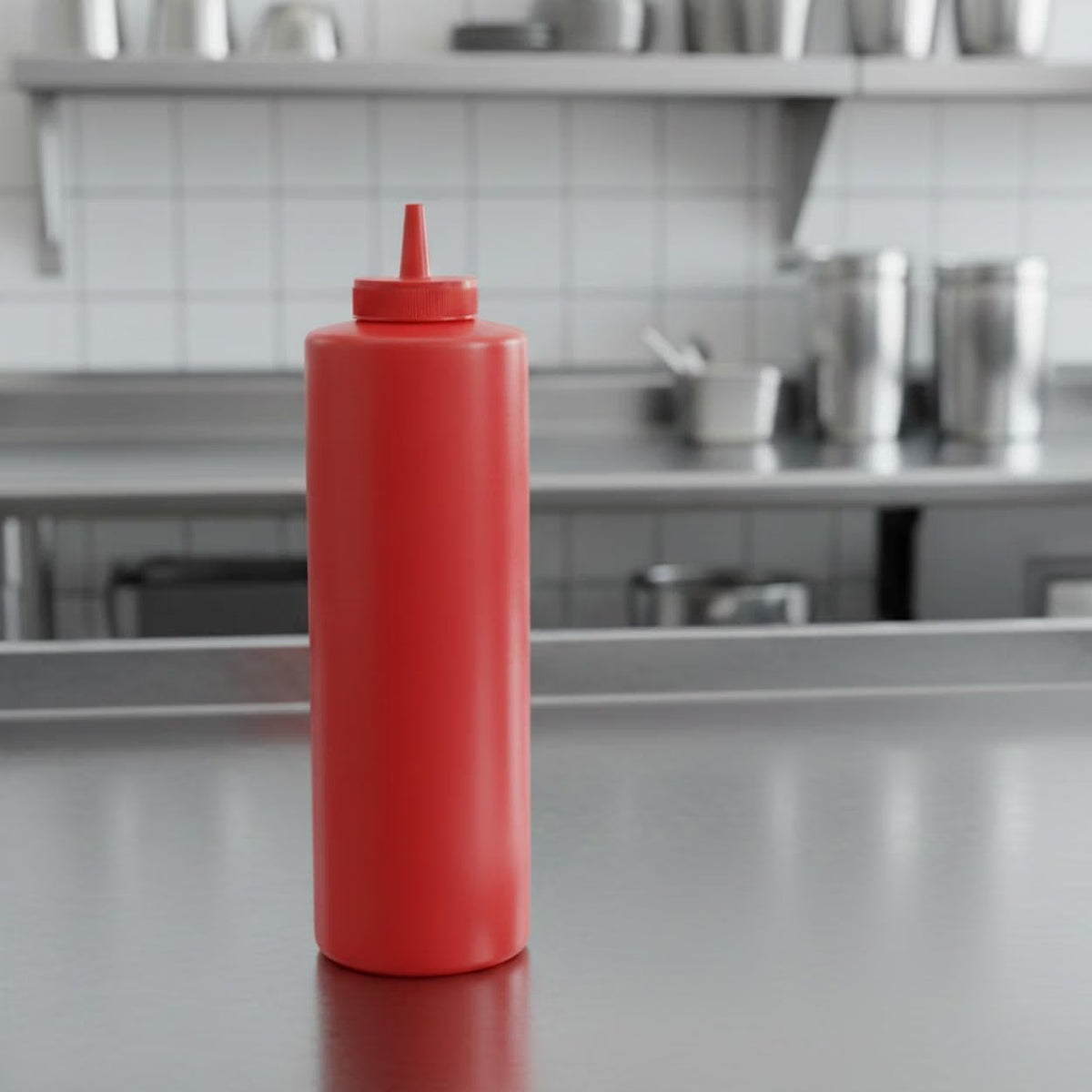 Set of 6 Squeeze Condiment Wide Mouth Dispensing Bottles - Plastic Squeeze Bottle for Sauces Spreads Ketchup Mustard Mayo Hot sauces and Olive oil