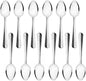 Domilion Stainless Steel Set of 12- Stainless Steel Flatware Silverware Cutlery Kitchen Tableware Set for Home Restaurant for Stirring Coffee Dessert Ice Cream Cappuccino