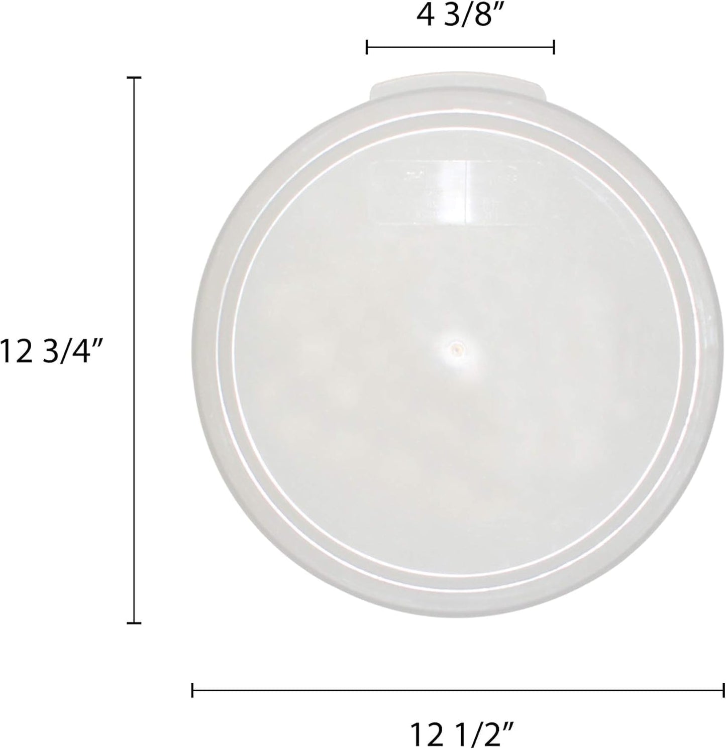 Round Food Storage Container Translucent Polypropylene- Commercial Food Storage Containers Meal Prep Containers Reusable Food Containers for Pantry Kitchen Storage Organization