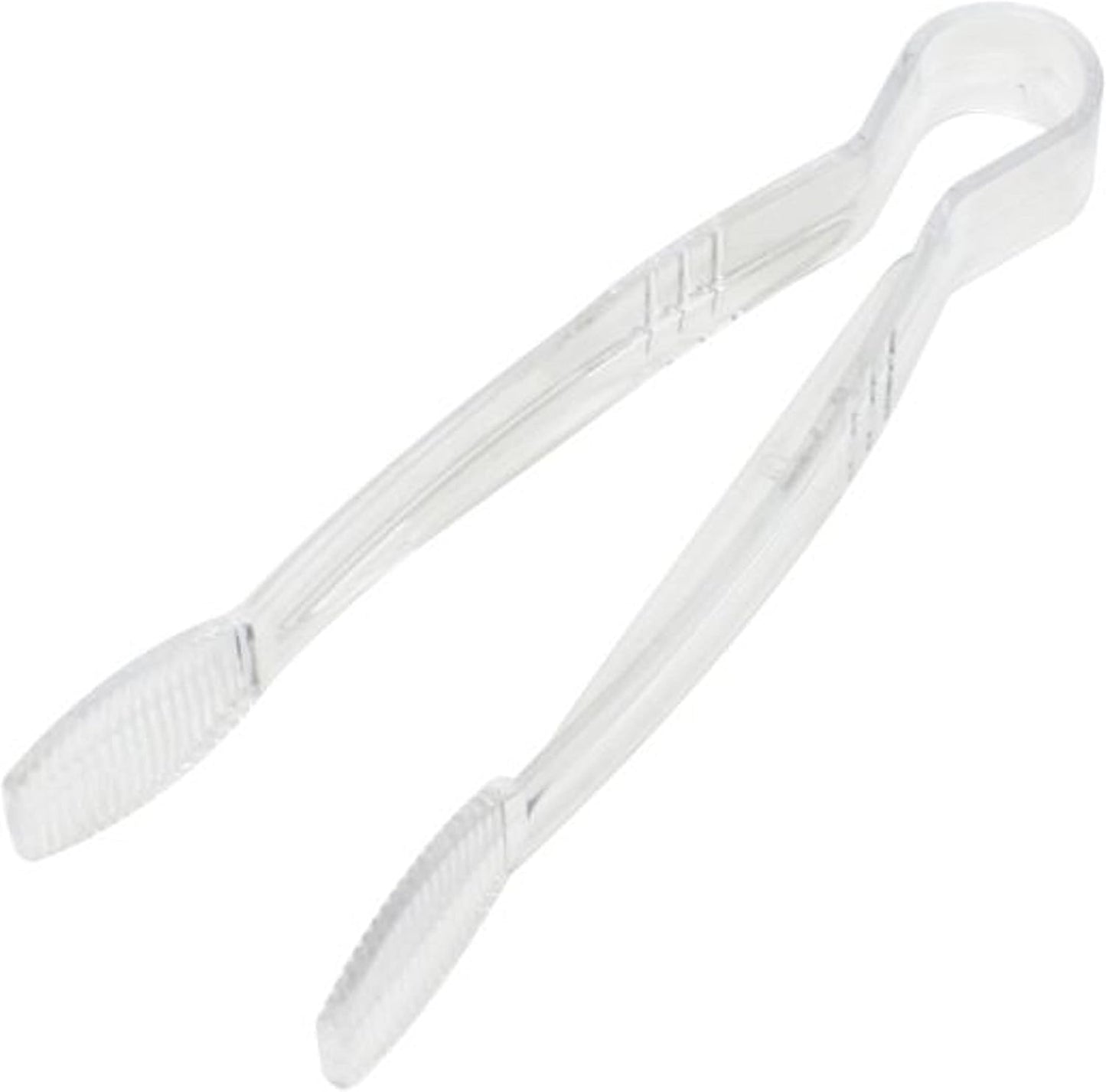 Flat Grip Tong Utility Tong Polycarbonate - Serving Tong Kitchen Tong Buffet Tongs Utensil High Heat Plastic Flat Ice Tongs for Tea Coffee Party Appetizers Desserts
