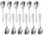 Set of 12 Stainless Steel - Steel Flatware Silverware Cutlery Kitchen Tableware for Home Restaurant for Stirring Coffee Dessert Cake Ice Cream Cappuccino
