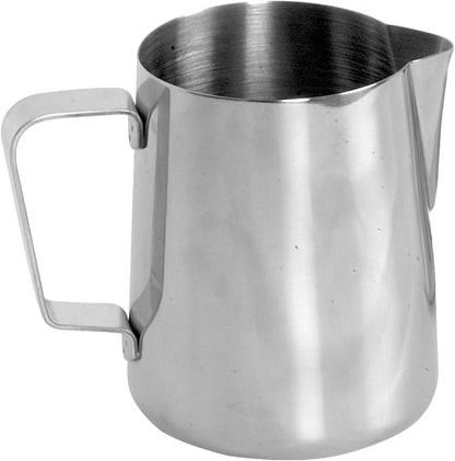 Stainless Steel Frothing Milk Pitcher- Espresso Steaming Pitcher Coffee Bar Espresso Machine Accessories Cappuccino Barista Tool Milk Jug Steamer Frother Cup