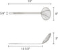 Round Wire Skimmer Nickel Plated- Mesh Strainer Skimmer Kitchen Utensil Food Strainer Skimmer Spoon for Cooking Sieve Sifters Rice Quinoa Pasta Fruits Vegetables