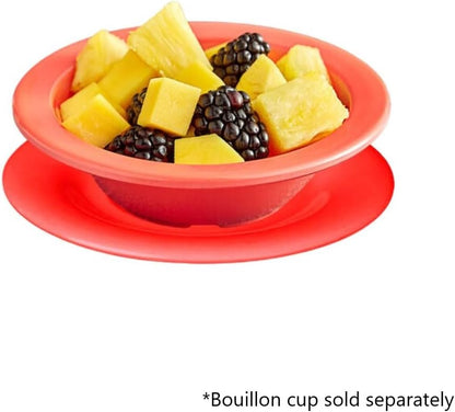 5-1/2” Saucer Melamine Set of 12 for Bouillon Cup/Salad Bowl - Dishwasher Safe Break-Resistant Appetizer Dessert Plates Coffee Cup Saucers Drinkware Home Cafe