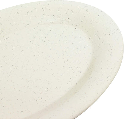 San Marino Oval Platters Melamine Set of 12- Dishwasher Safe Break-Resistant Reusable Serving Platter Plates Kitchen Plates Dinnerware Appetizer Plates Serving Plate
