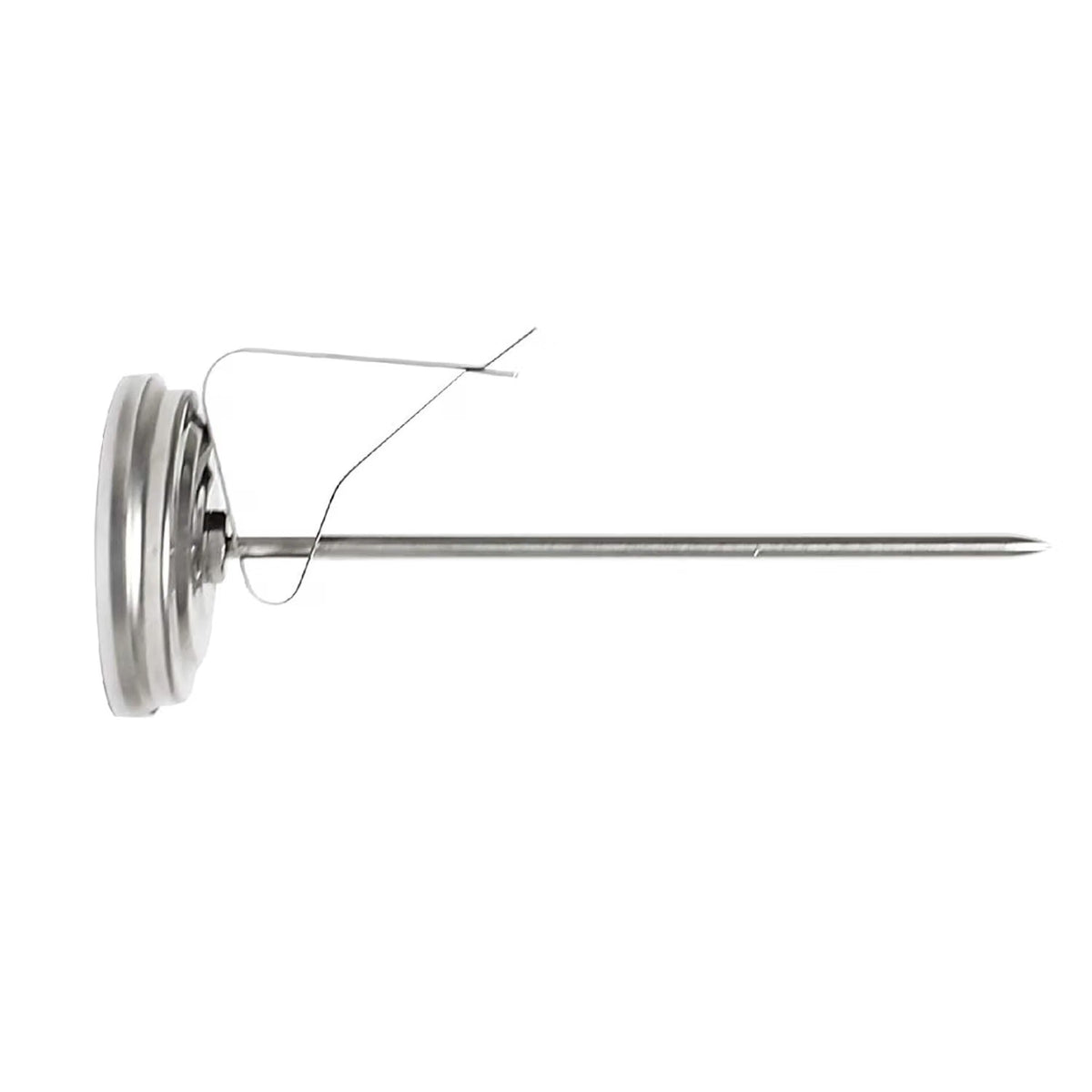 Stainless Steel 5 1/2" Candy Deep Fry Probe Thermometer with Pot Clip, 100°F to 400°F - Deep Frying Thermometer for Candy Maple Syrup Cheese Sugar