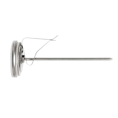 Stainless Steel 5 1/2" Candy Deep Fry Probe Thermometer with Pot Clip, 100°F to 400°F - Deep Frying Thermometer for Candy Maple Syrup Cheese Sugar