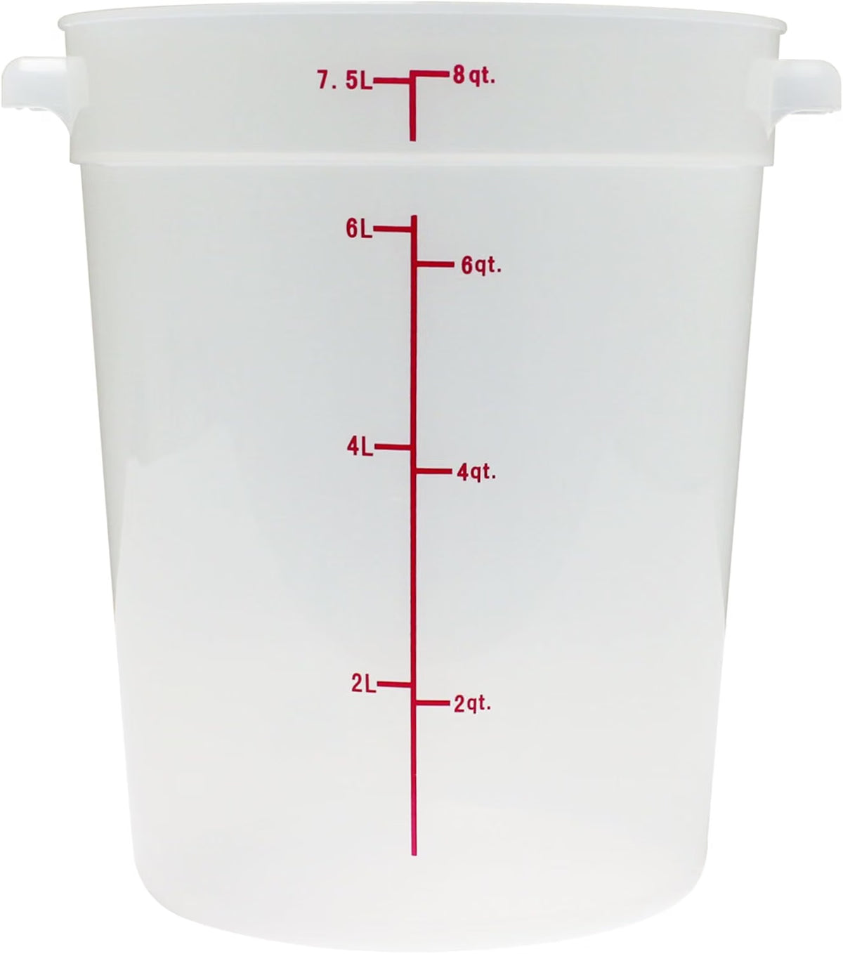 Round Food Storage Container Translucent Polypropylene- Commercial Food Storage Containers Meal Prep Containers Reusable Food Containers for Pantry Kitchen Storage Organization