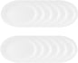 Narrow Rim Platter Melamine Set of 12 - Dishwasher Safe Break-Resistant Reusable Serving Platter Kitchen Dinnerware Appetizer Plates Serving Trays