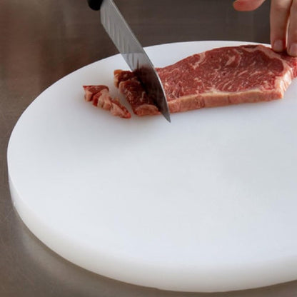 White Round Cutting Board- Non-Skid Chopping Board Cutting Boards for Meat & Vegetables Dishwasher Safe for Home Kitchen and Restaurants