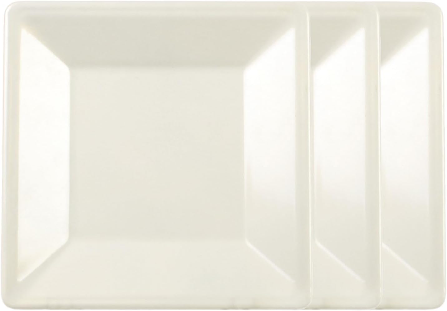 Square Plate Passion Melamine - Dinner Plates Reusable Dishes Plates Perfect for Dishes Dishwasher Safe Break-Resistant