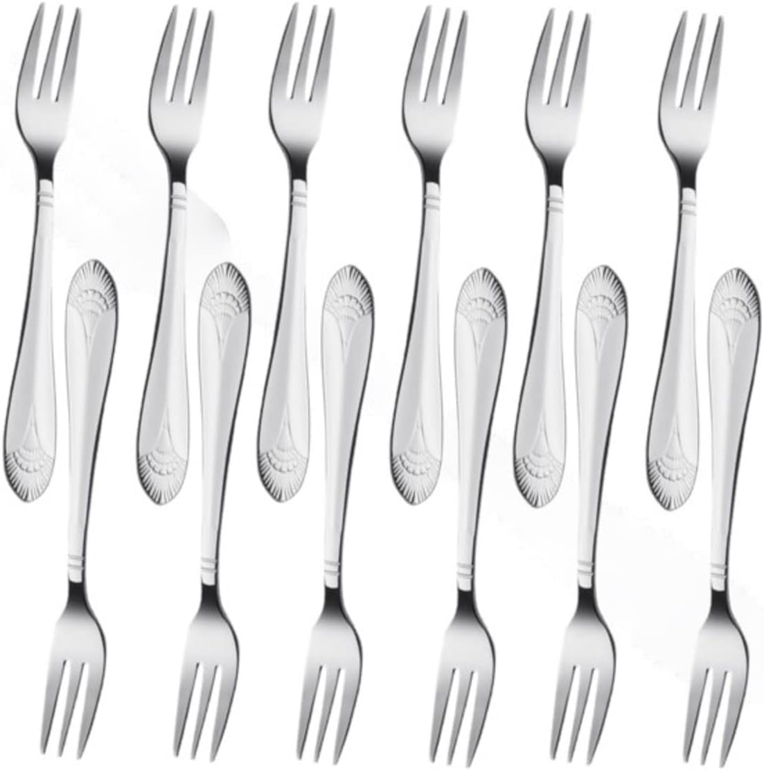 Elizabeth Stainless Steel Set of 12- Stainless Steel Silverware Flatware Cutlery Kitchen Tableware Set for Home and Restaurant