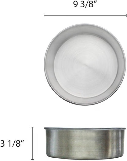 Aluminum Round Layer Cake Baking Pan Set of 3 - Bakeware for Cake Pizza Layer Cake Pans Easy Releasing Cake Baking Pans Circle Cake Pans Cake Tin Cheesecake Mold