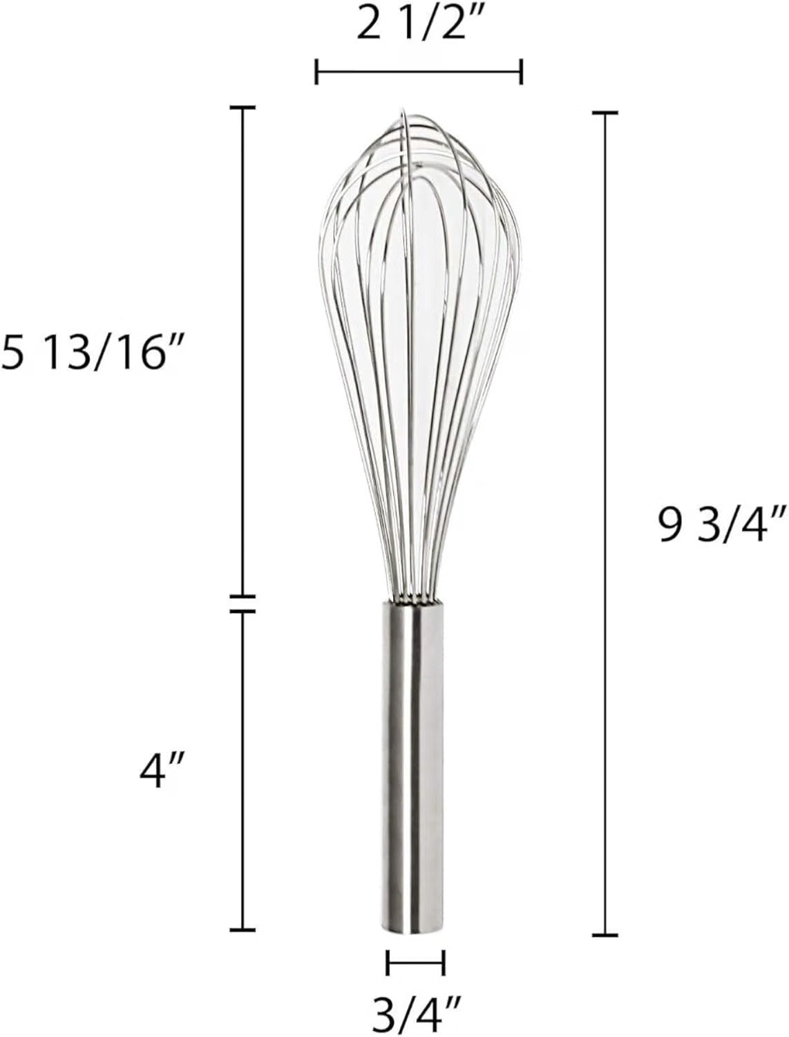 Stainless Steel Whip/Whisk - Kitchen Wire Whisk Kitchen Whisk Balloon for Whisking Beating Blending Ingredients and Mixing Sauces Whisk for Cooking