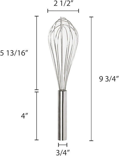 Stainless Steel Whip/Whisk - Kitchen Wire Whisk Kitchen Whisk Balloon for Whisking Beating Blending Ingredients and Mixing Sauces Whisk for Cooking