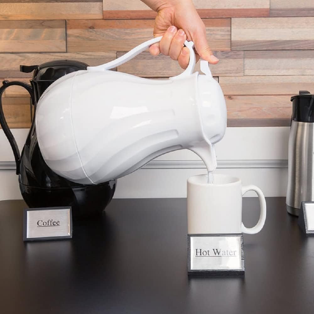 Swirl Double Wall Insulated Beverage Server - Thermal Coffee Carafe Server Pitcher Beverage Dispenser Coffee Water Tea Carafe for Keeping Hot Beverage