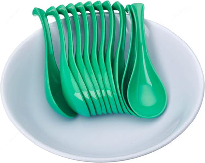 1 oz Asian Soup Spoon Melamine Set of 12 - Break-Resistant Soup Spoons, Table Spoons, Ramen Spoons, Japanese Soup Spoons for Dumpling, Miso, Pho, Wonton, Noodles